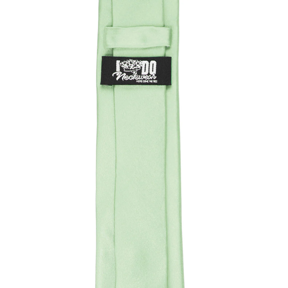 Natbeck Slim Silk Necktie Light Mint