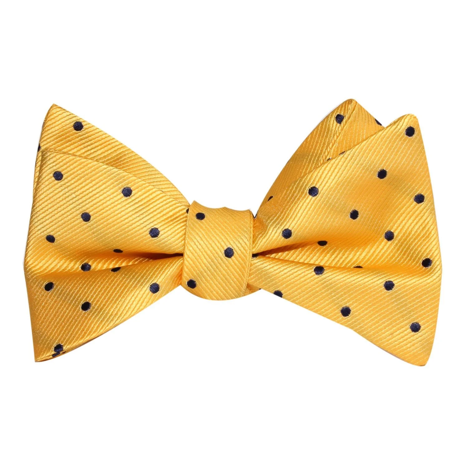 Natbeck Polka Dot Bow Tie Untied in Yellow