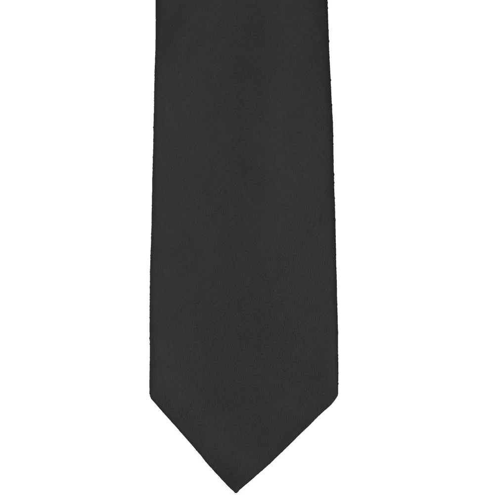 Natbeck Cotton silk necktie in classic black