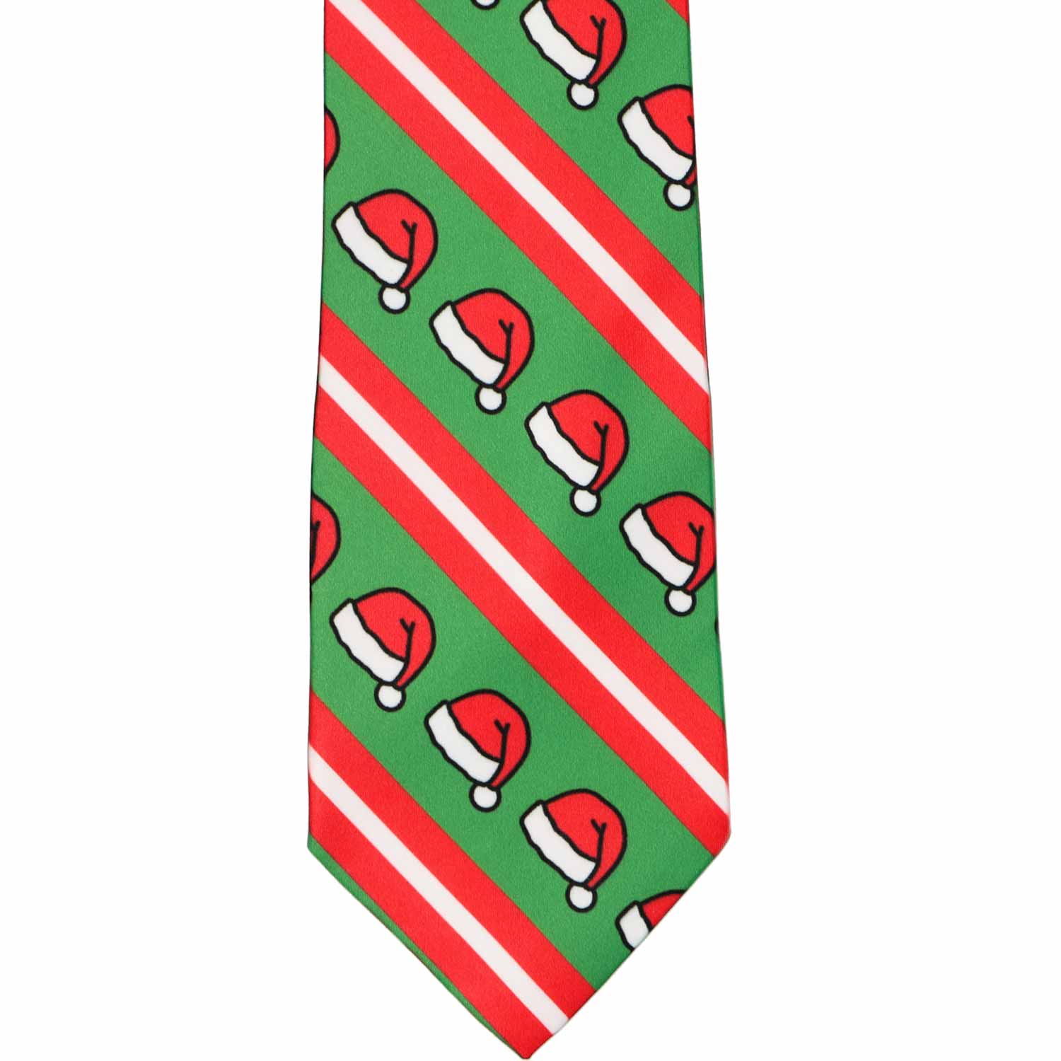 Natbeck Striped Necktie Santa Hat Holiday Theme