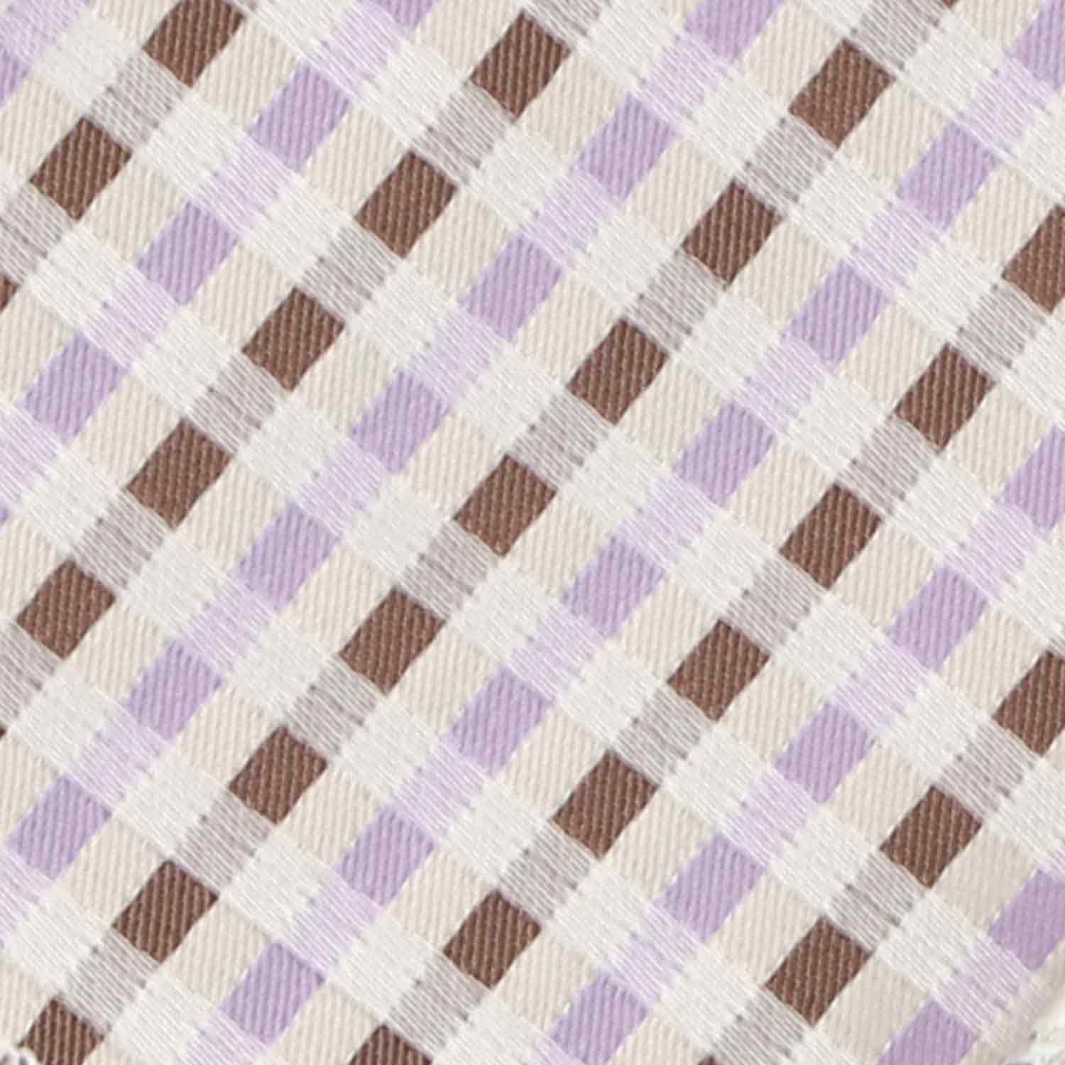 Natbeck Cream Plaid Self-Tie Formal Bow Tie