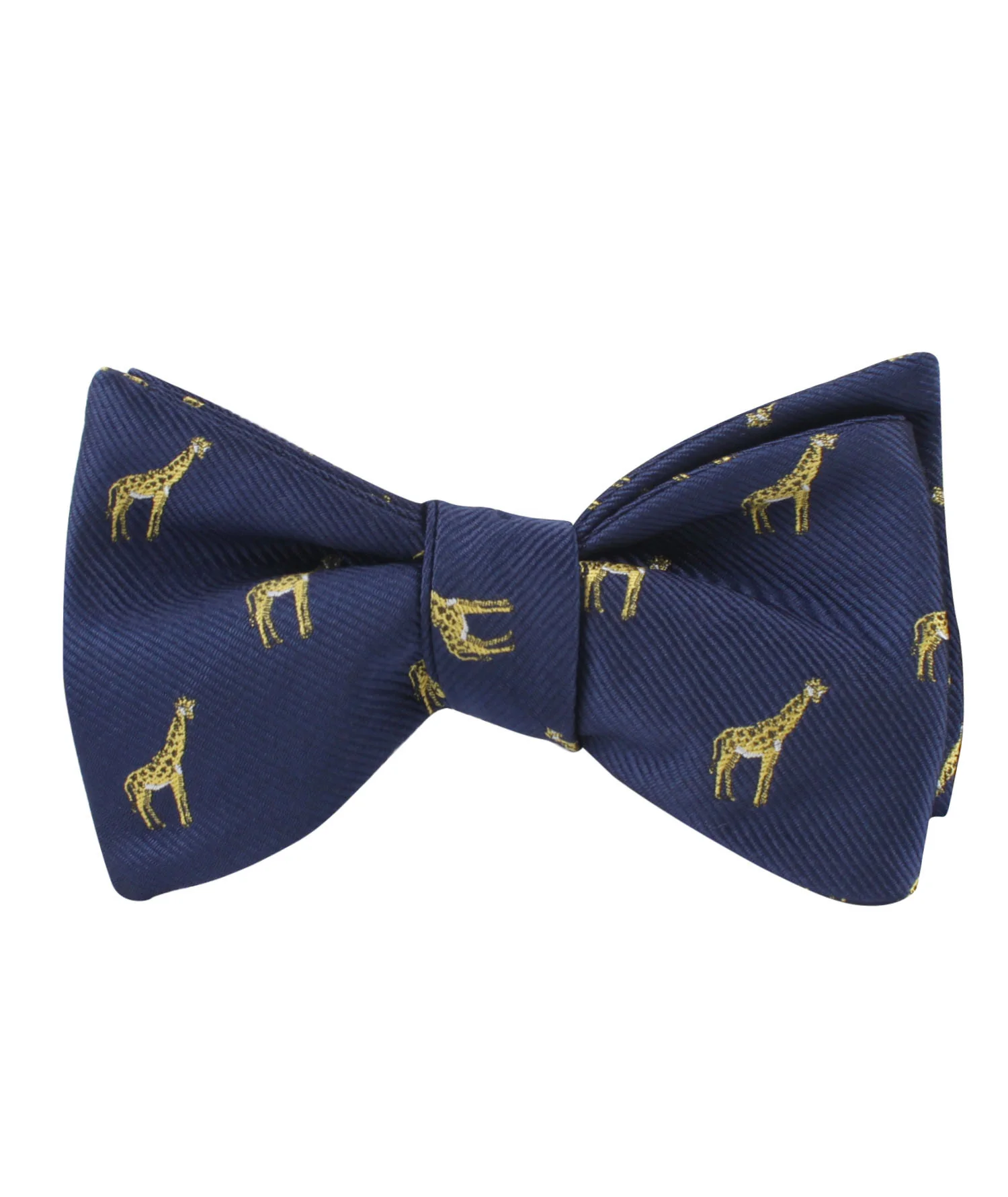 Natbeck Giraffe Self Bow Tie Cute Cotton Self Tie Bow Tie with Giraffe Pattern for Office or Parties