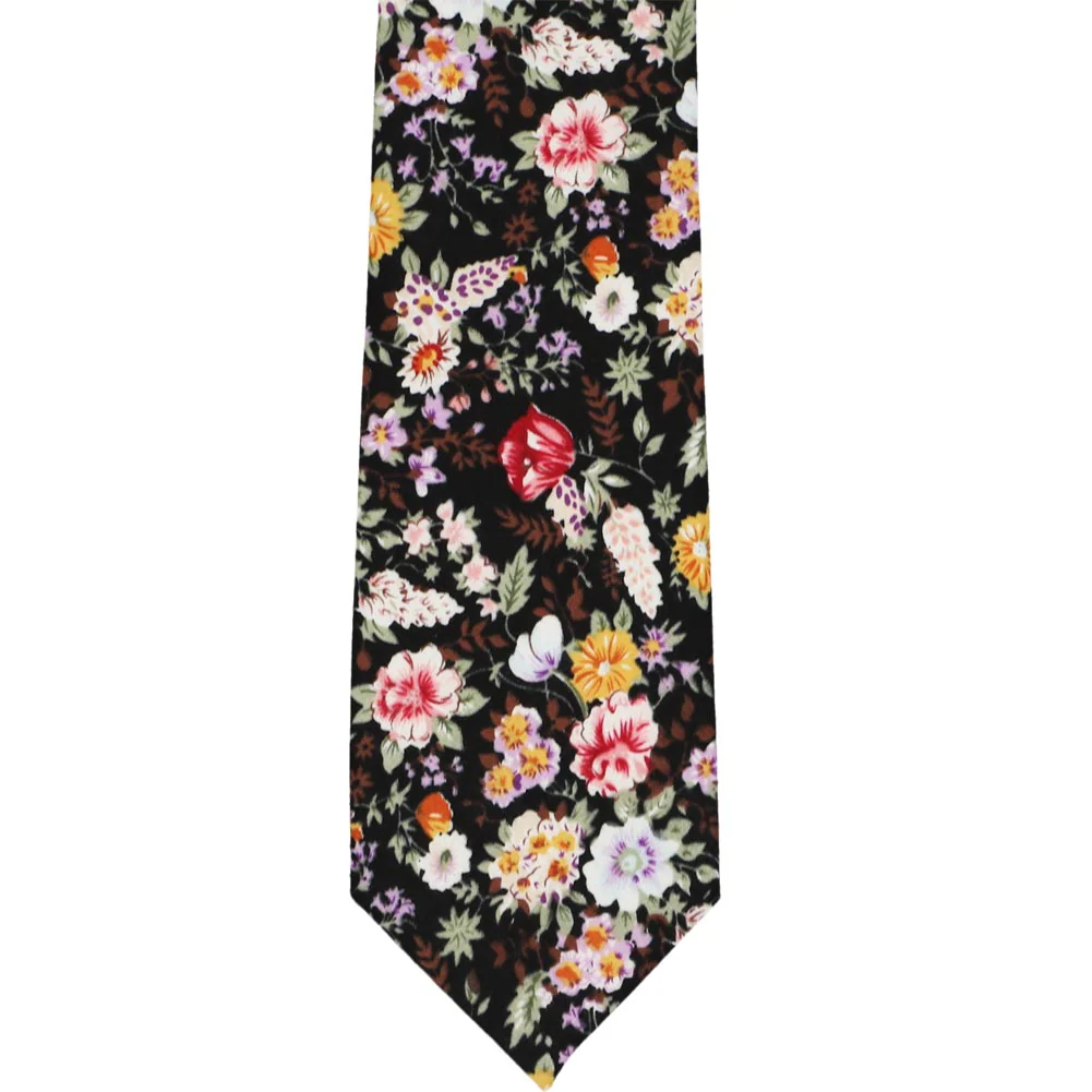 Natbeck Floral novelty tie dorris wildflower print