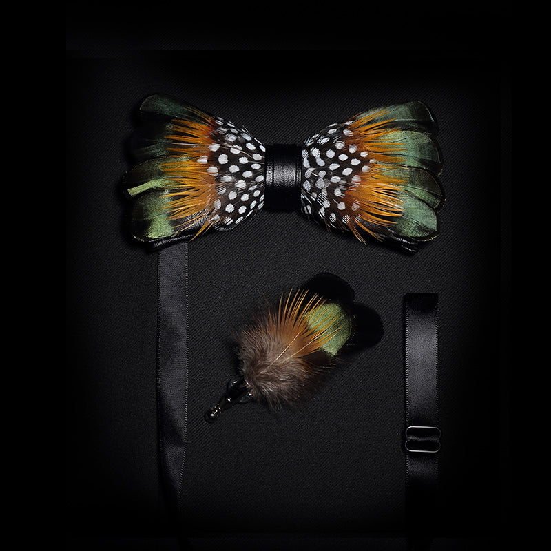Natbeck Feather Bow Tie The Dawson Style