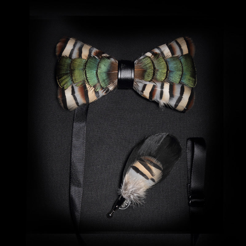 Natbeck Feather Bow Tie The Wyatt Style