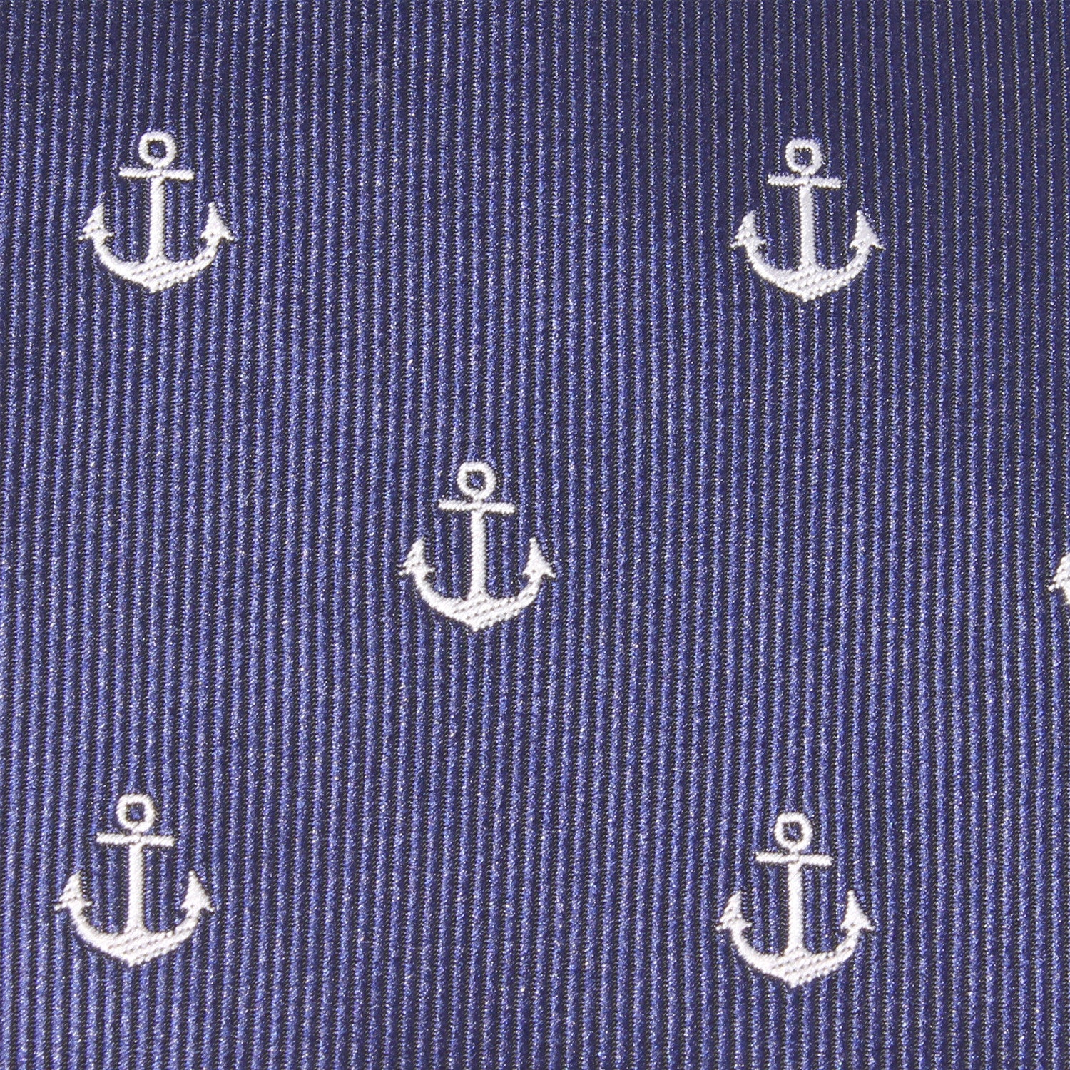 Natbeck Navy Blue Anchor Skinny Tie Sleek And Refined Design