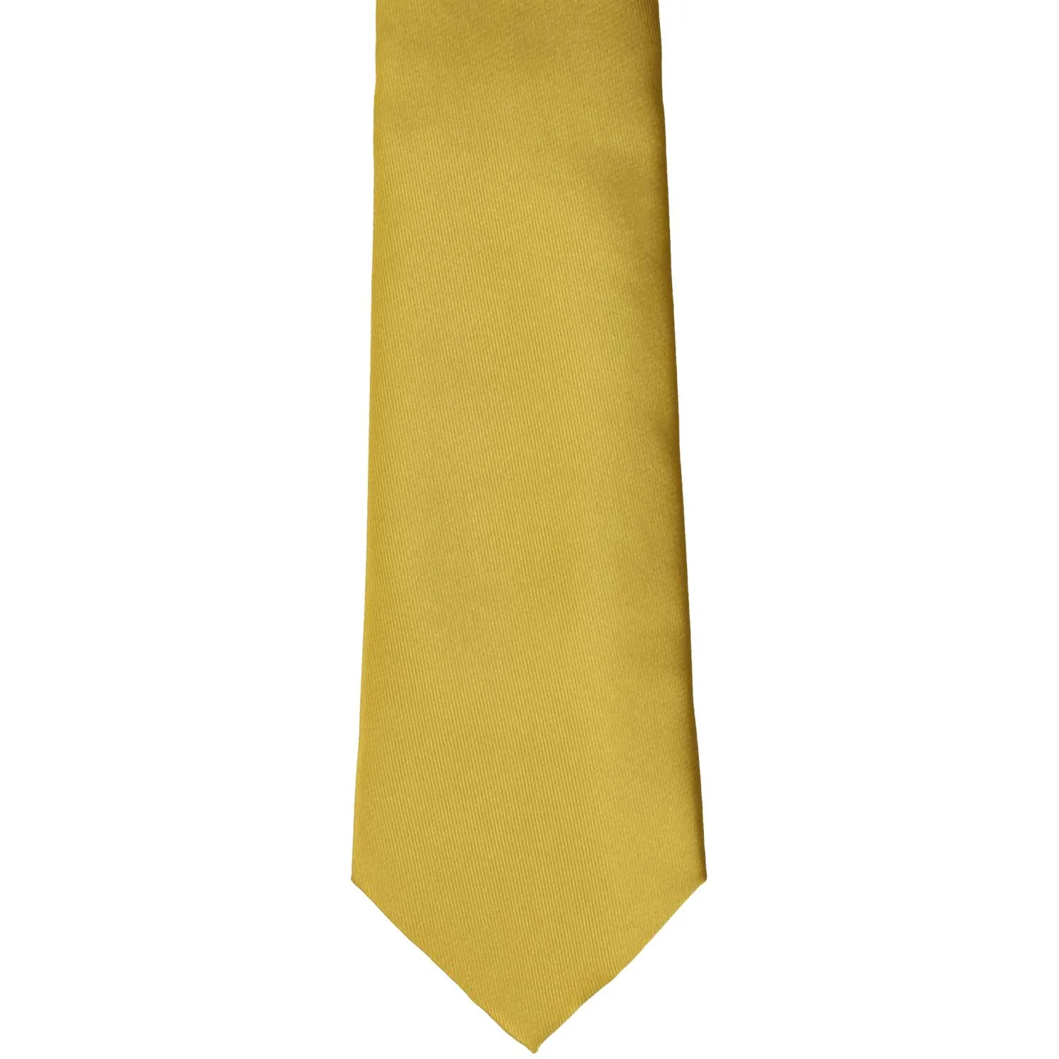 Natbeck Zipper Solid Tie for Boys Gold