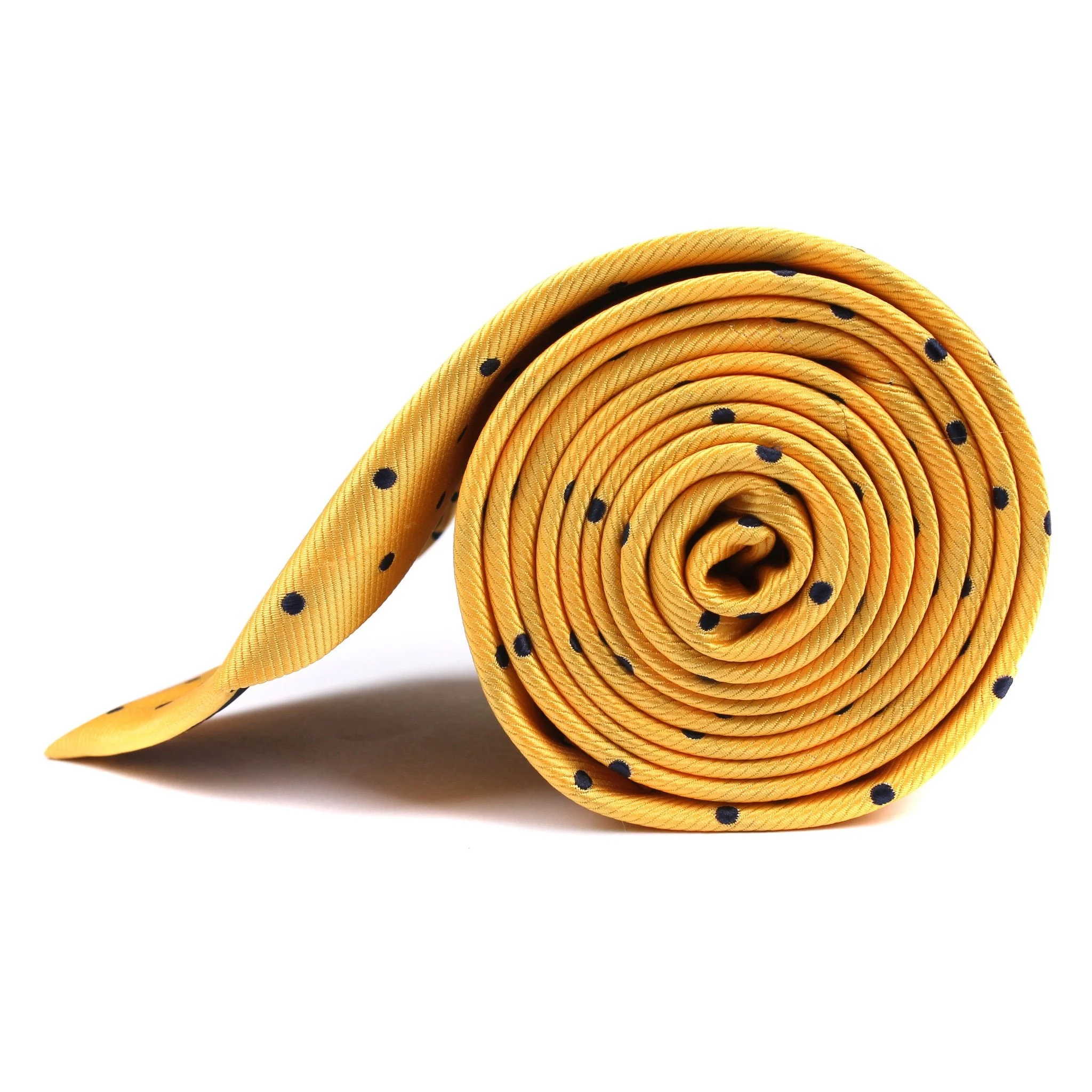 Natbeck Polkadot Tie Yellow Bright Dots