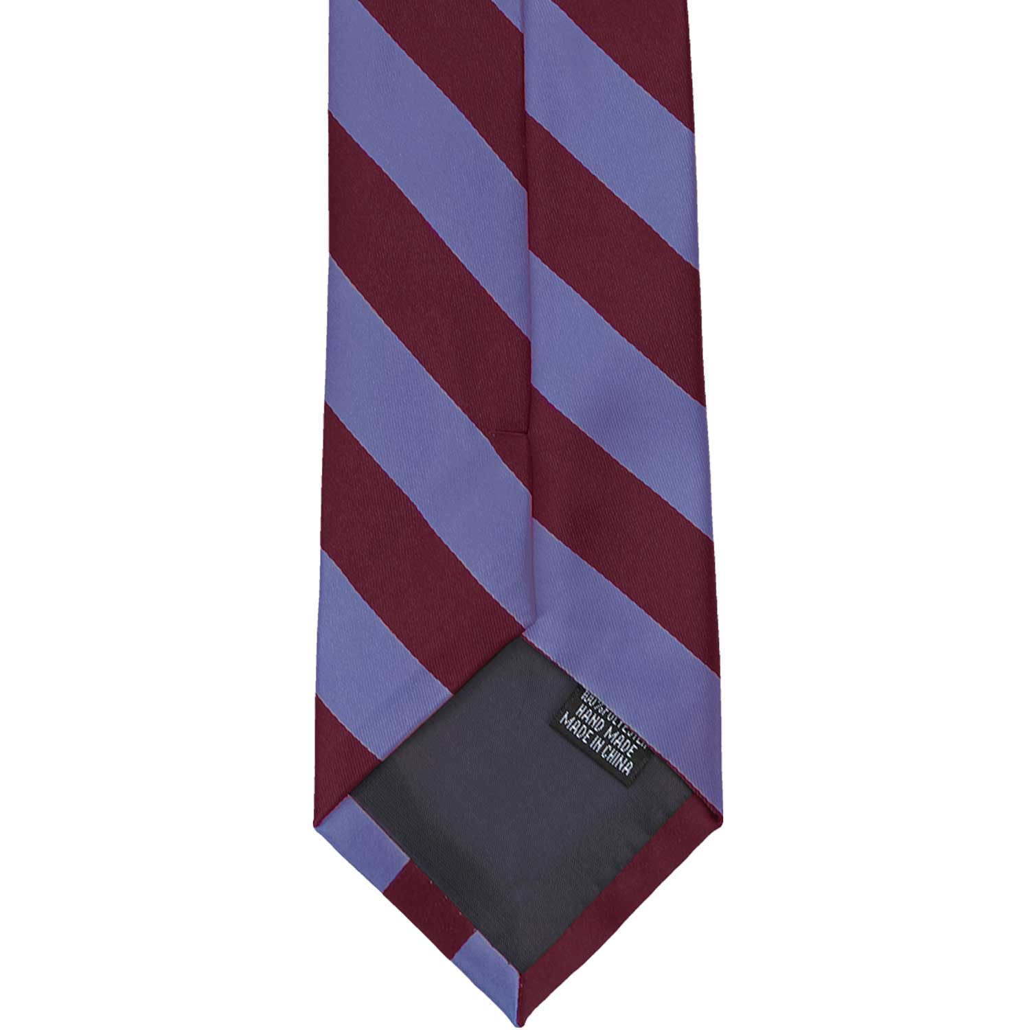 Natbeck Striped Necktie Maroon Deep Periwinkle