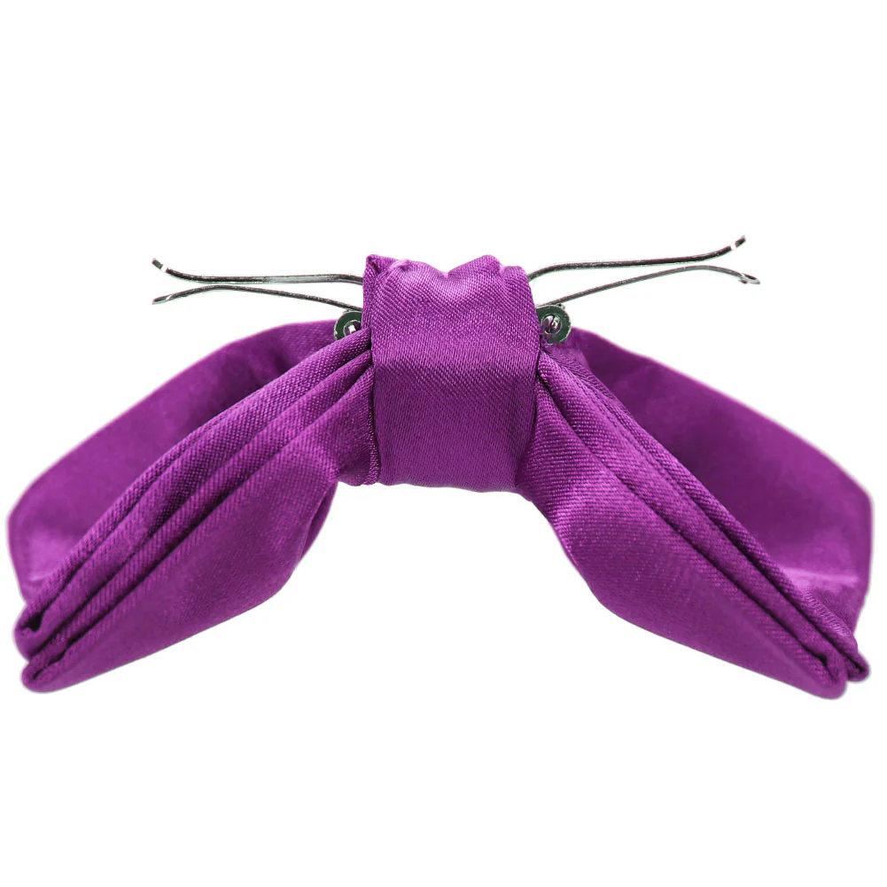 Natbeck Clip-On Bow Tie Dark Orchid