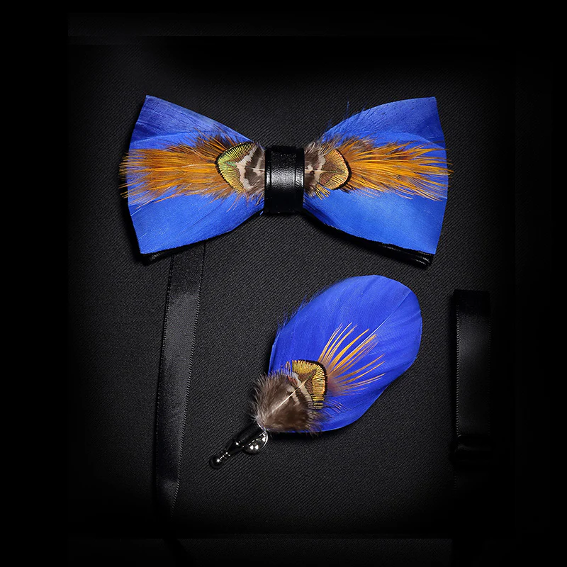 Natbeck Feather Bow Tie The Elijah Style