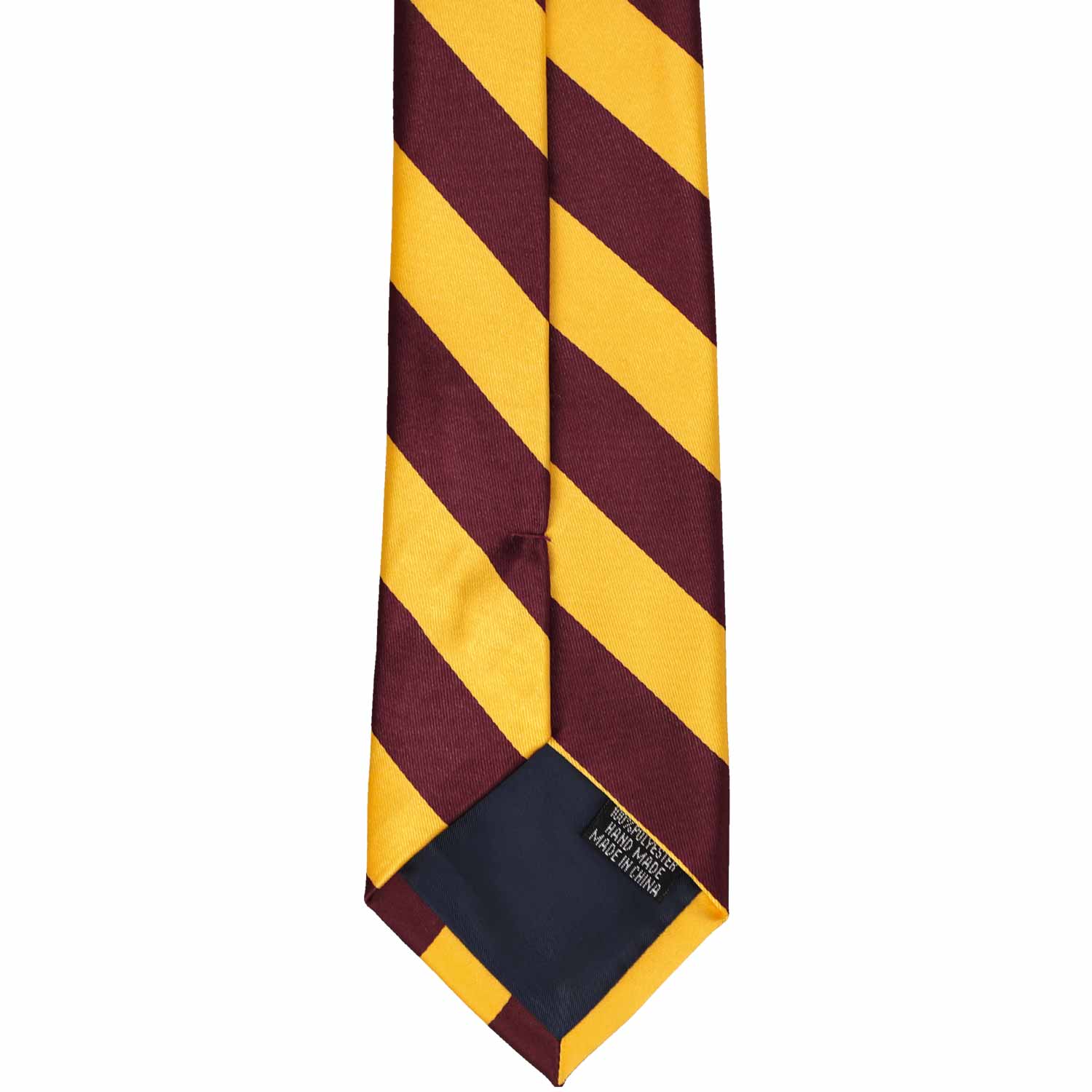 Natbeck Striped boys necktie in maroon yellow