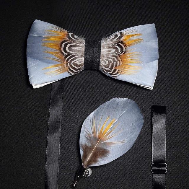 Natbeck Feather Bow Tie The Grayson Style