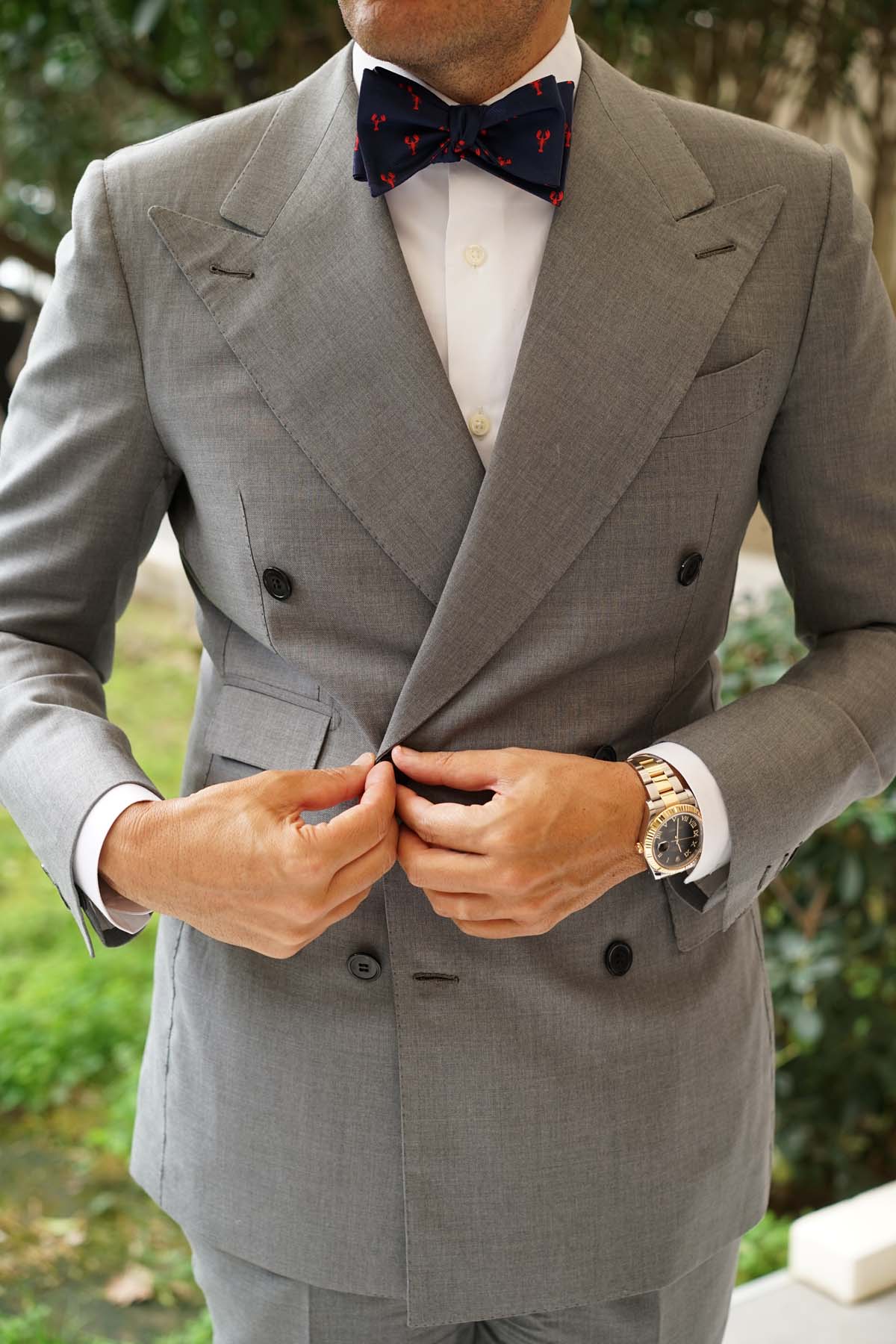 Natbeck Red Lobster Self Bow Tie Fun Cotton Self Tie Bow Tie with Lobster Pattern for Kids or Casual Events