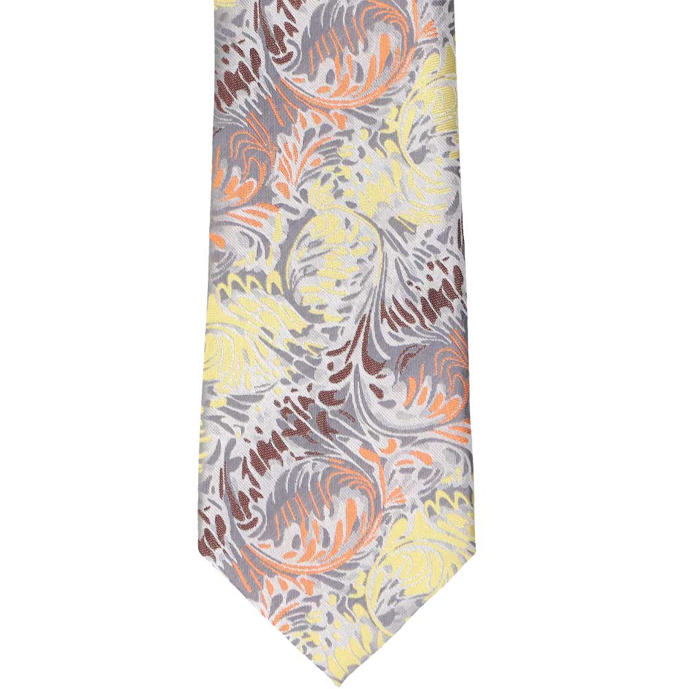 Natbeck Silver Smithville Geometric Classic Necktie
