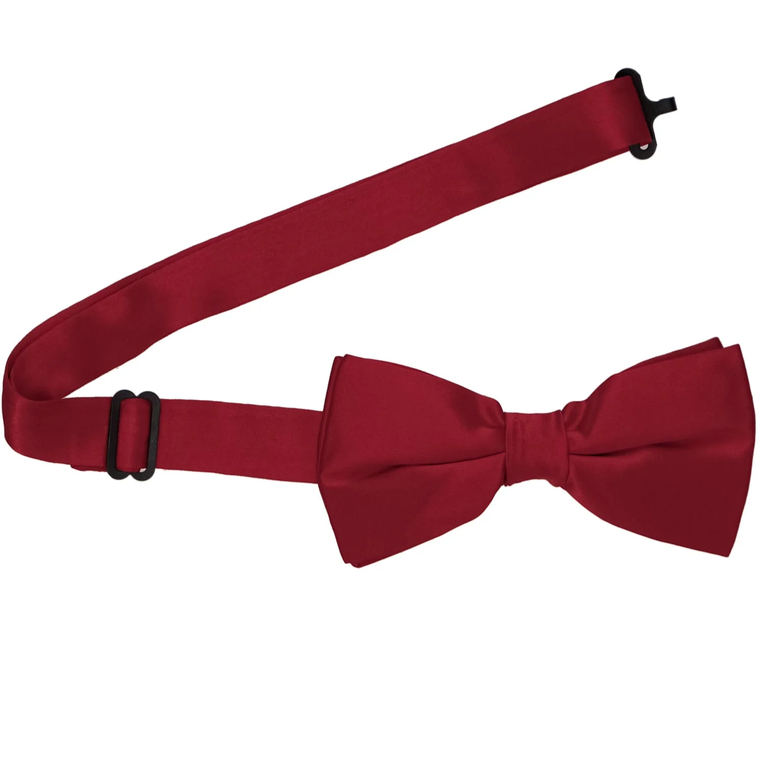 Natbeck Elegant Burgundy Silk Bow Tie For Formal Events