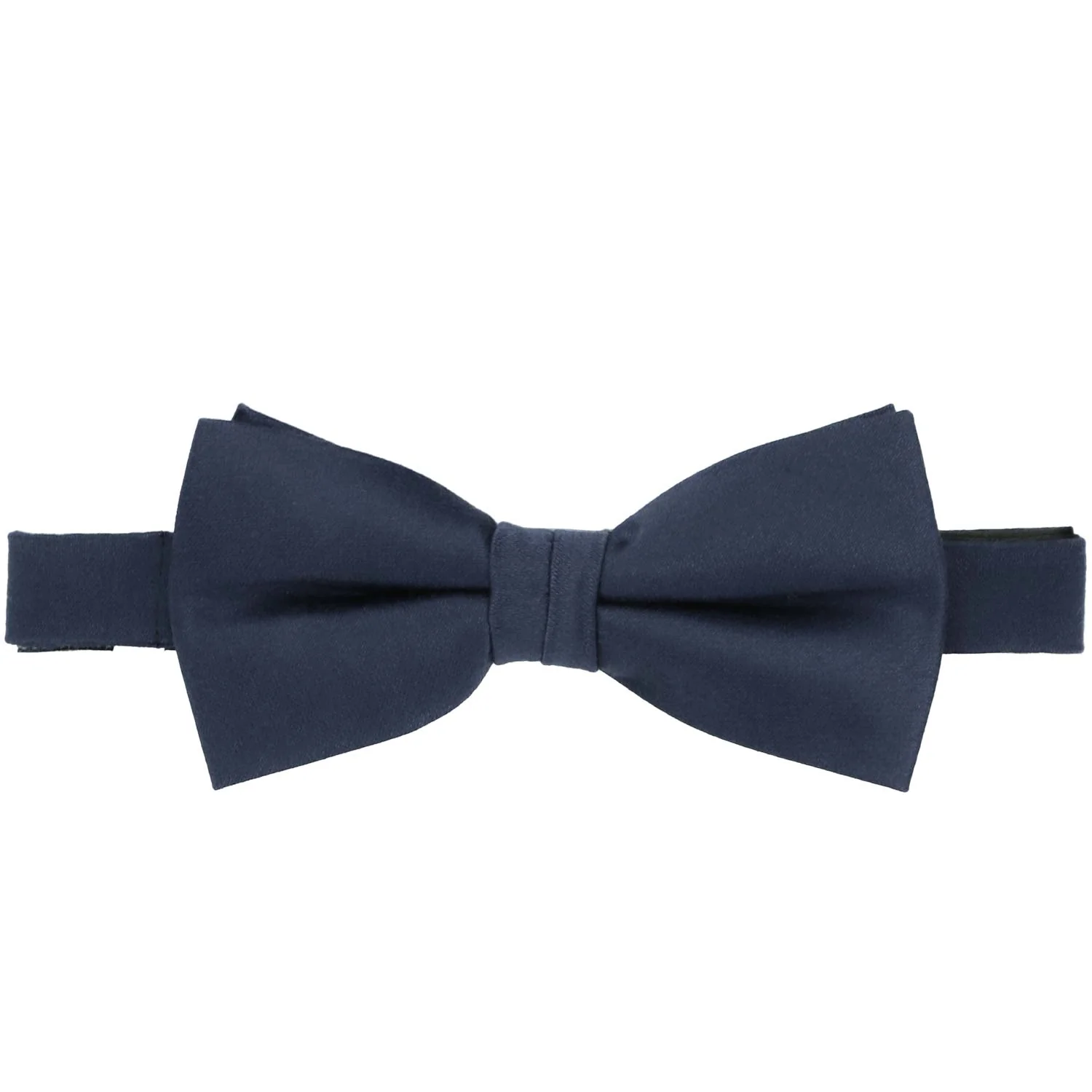 Natbeck Cotton Silk Bow Tie Navy Blue