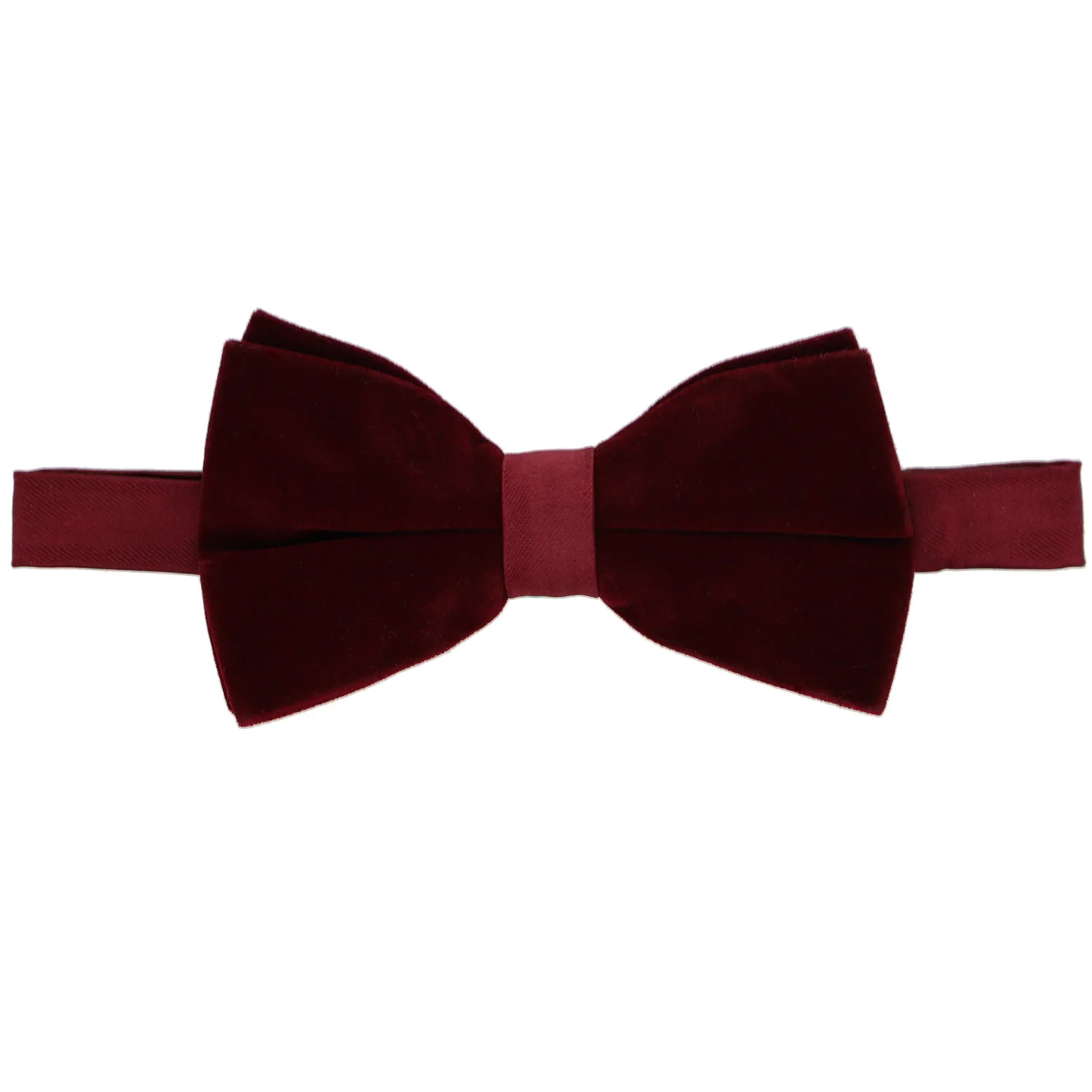 Natbeck Velvet Bow Tie Rich Burgundy
