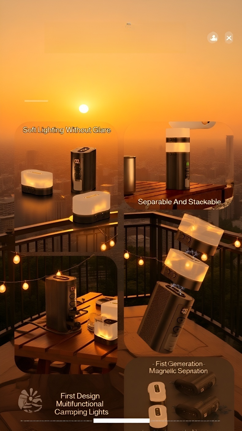 2025 Multifunctional Tent Light for Hiking and Camping