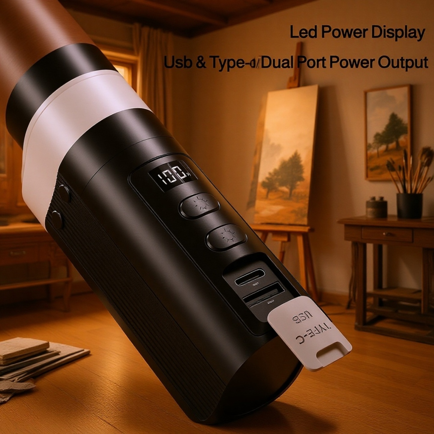 Portable Rechargeable Camping Lantern, 2025 Outdoor Multifunctional Tent Light for Hiking