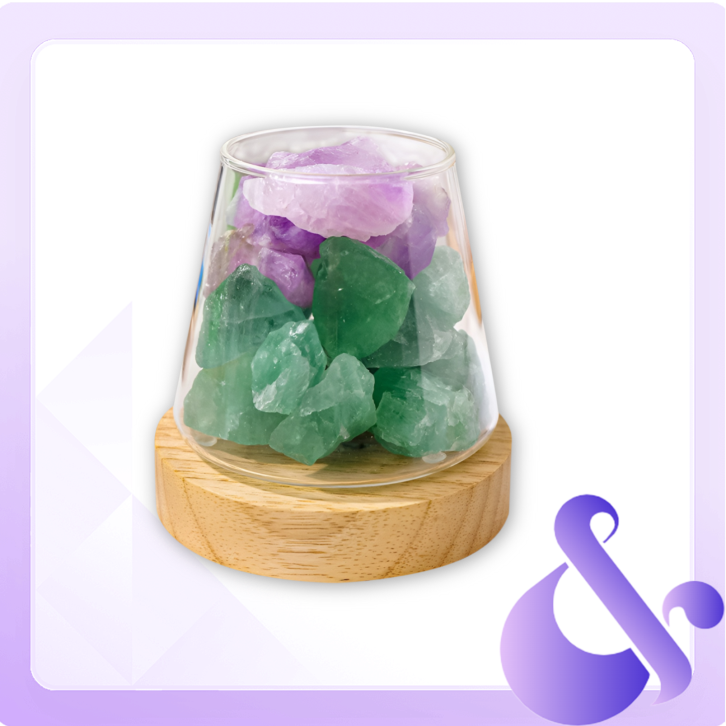  Indoor Diffuser Aroma Stone with Crystal Night Light