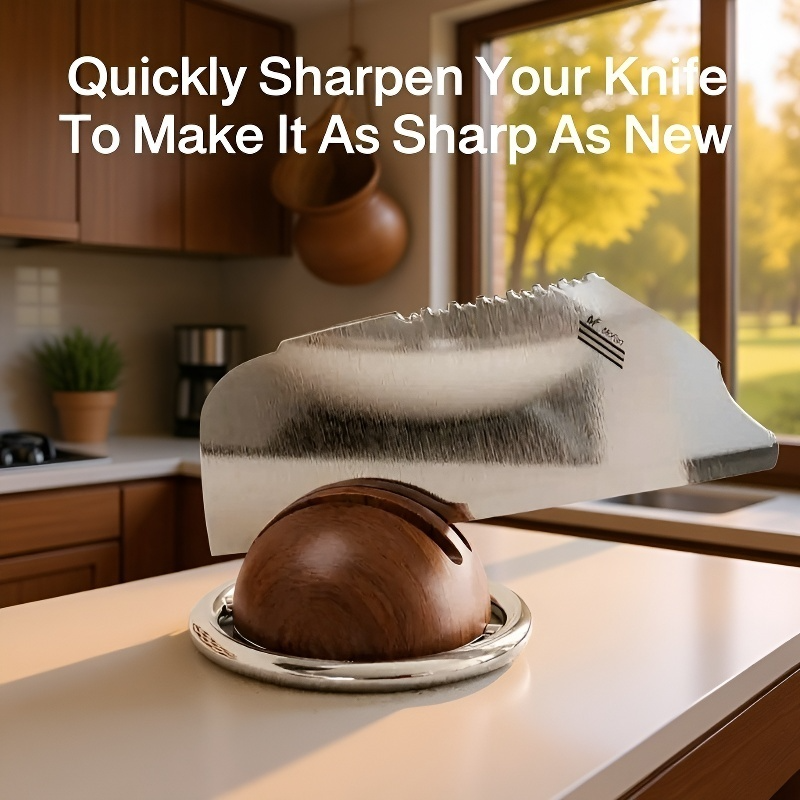 Fast Edge Opening Knife Sharpener with Suction Base and Tungsten Steel Stone