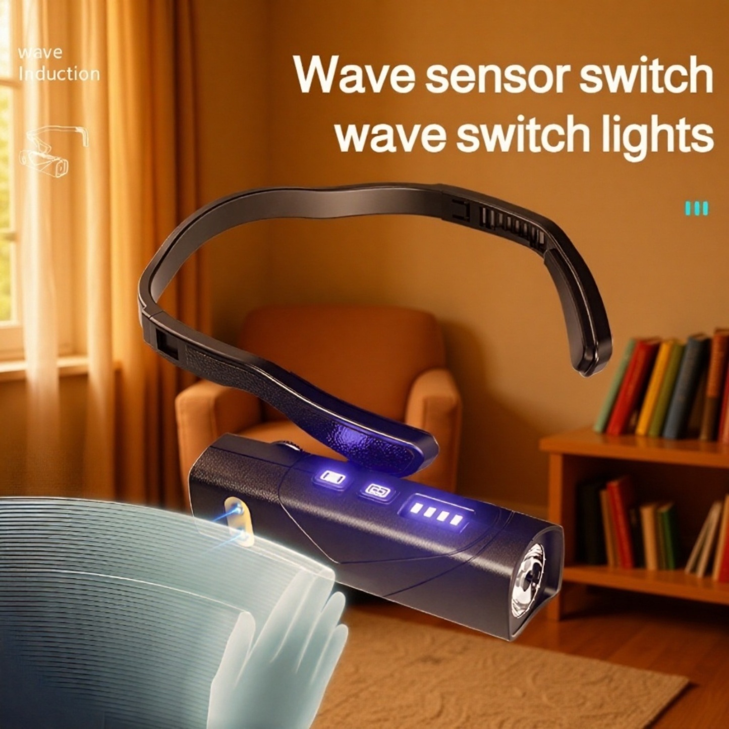 Ultra-Light Sensor Headband Light with Red & White Dual Modes