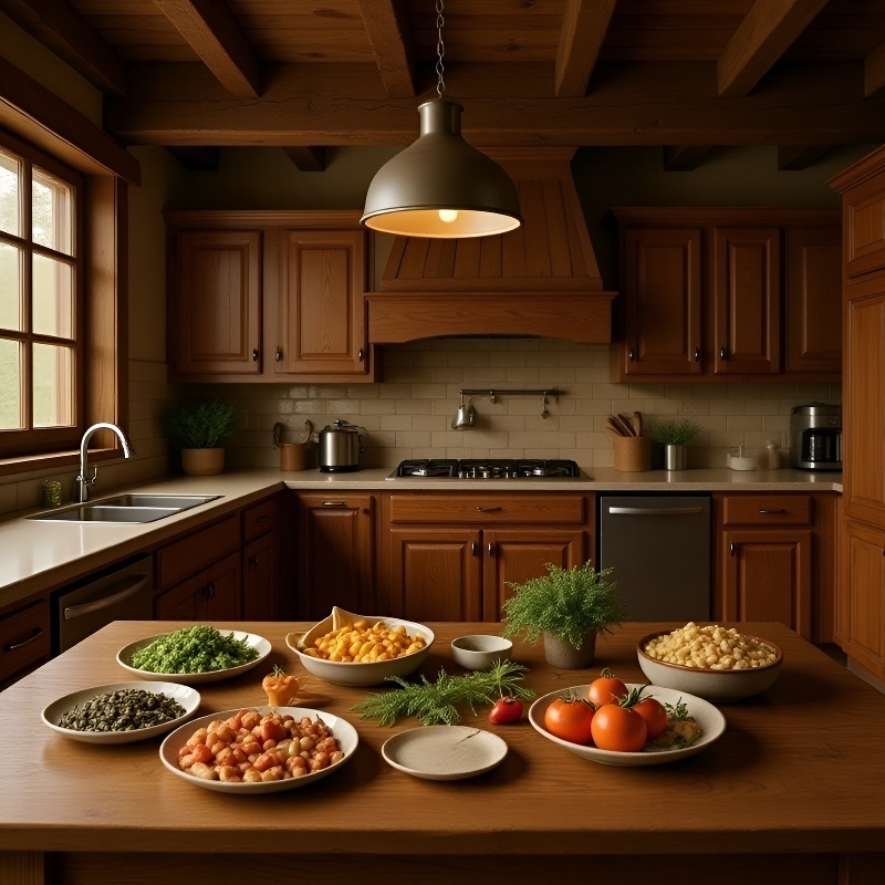 Household Integrated Knife Set with Countertop Organizer