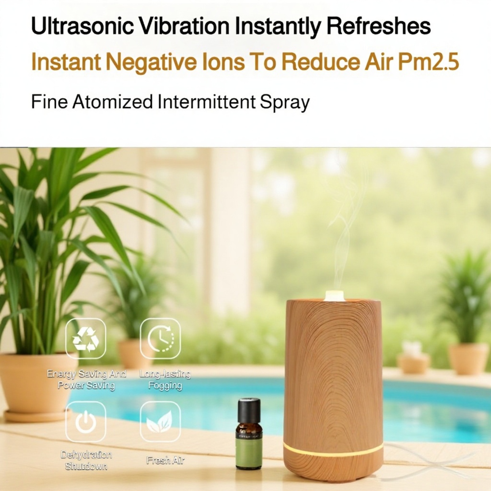 Quiet ultrasonic humidifier for better sleep
