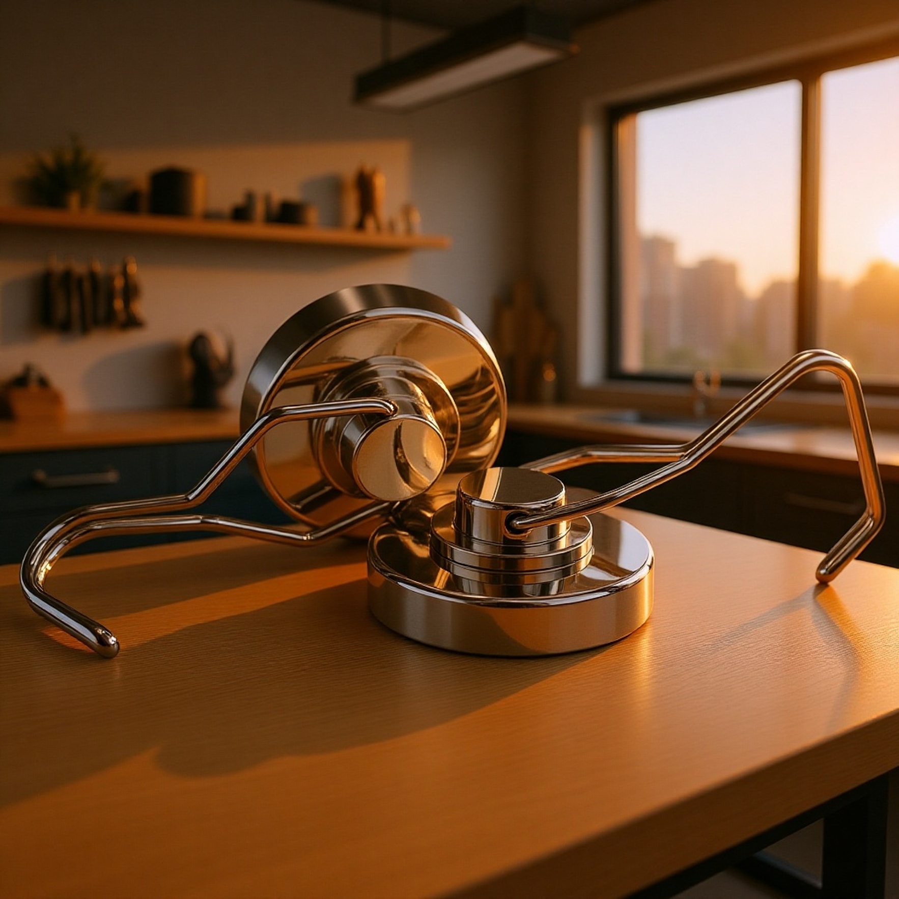 Durable rotating magnetic hook for indoor and outdoor use