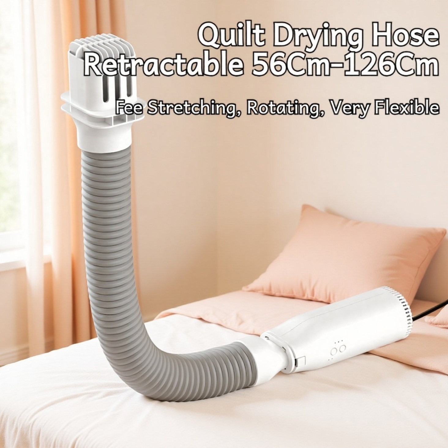 Compact Portable Clothes Dryer for Quilts & Shoes, Space-Saving Design