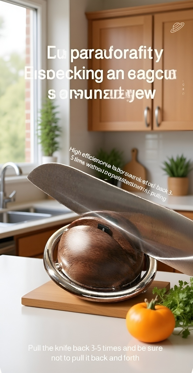 Compact knife sharpener for home kitchen