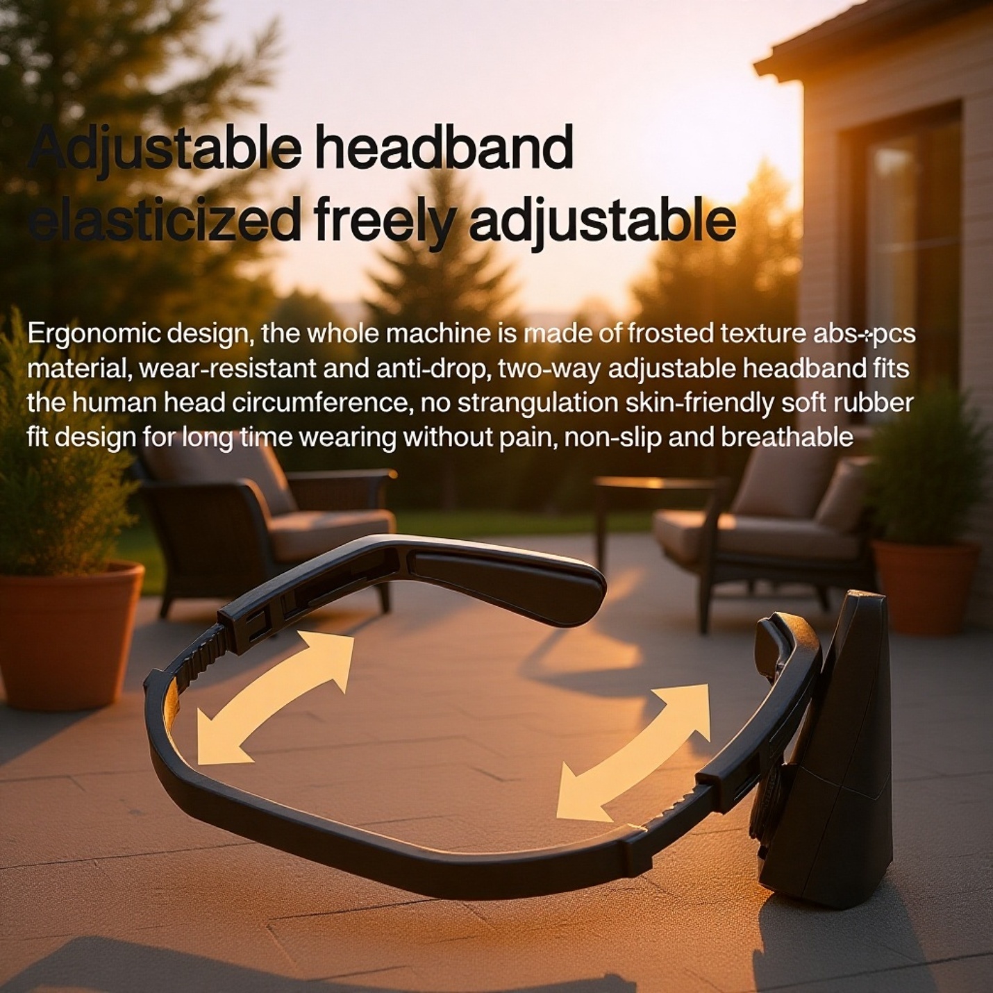 Ultra-Light Sensor Headband Light with Red & White Dual Modes