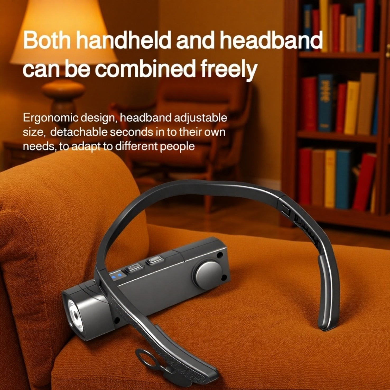 Ultra-Light Sensor Headband Light with Red & White Dual Modes