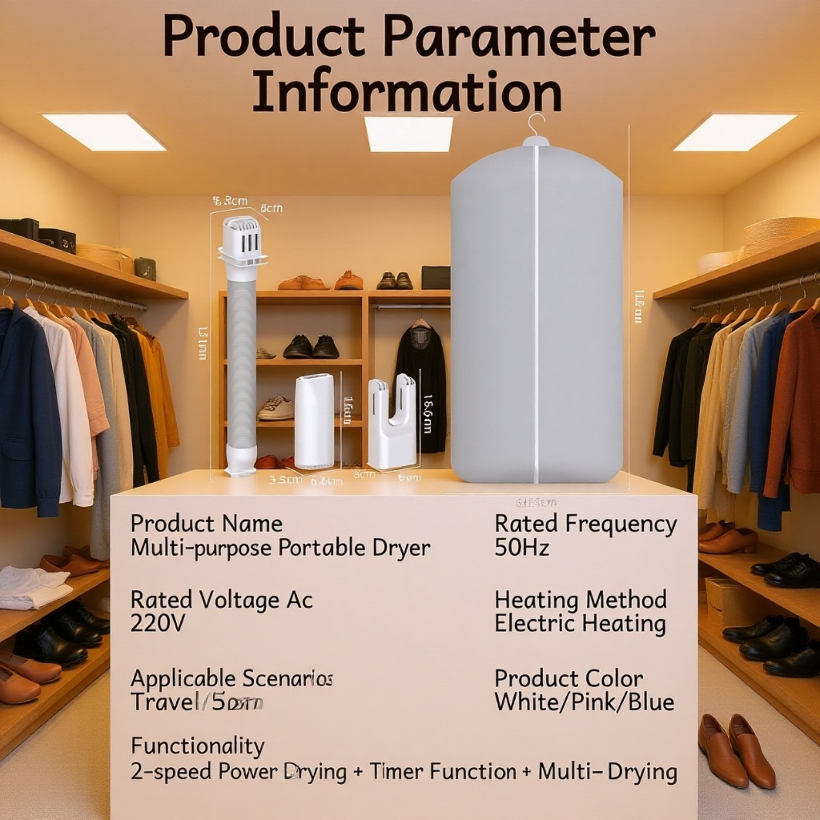 Foldable clothes dryer for compact storage