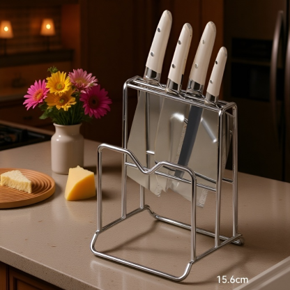 Household Integrated Knife Set with Countertop Organizer
