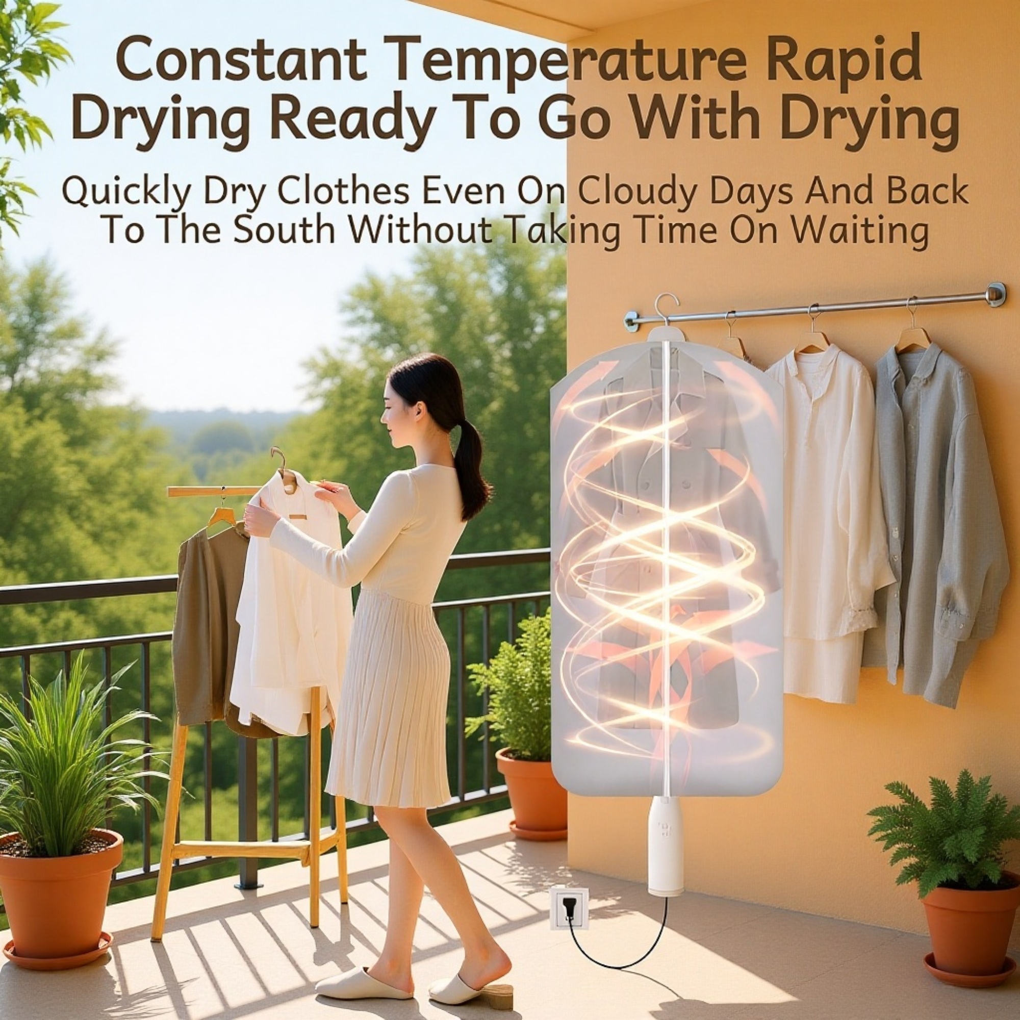 Efficient quilt dryer for home and travel use