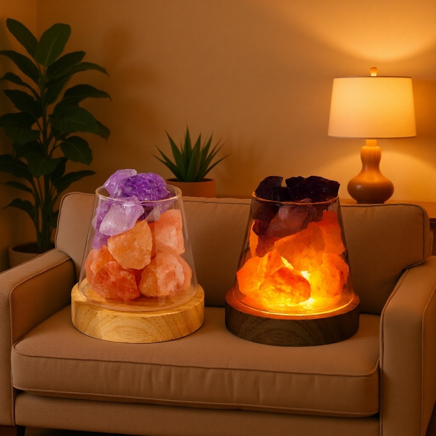  Indoor Diffuser Aroma Stone with Crystal Night Light
