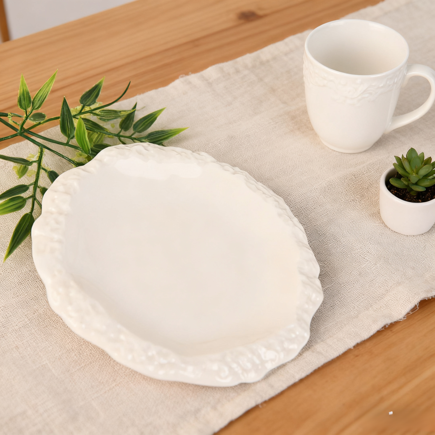 Wabi-sabi keramická kadidelnice s kamenným vzorem