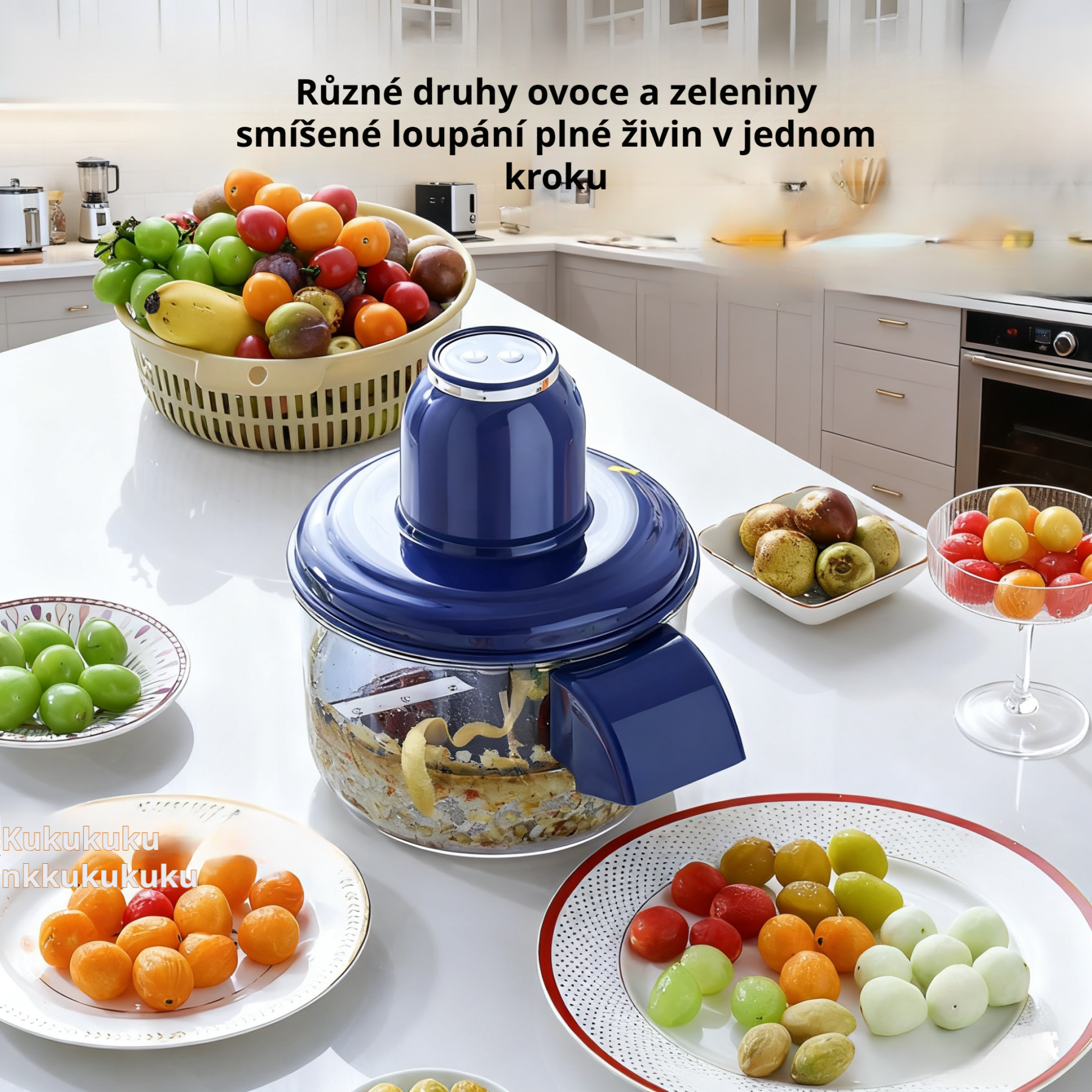 Automatický elektrický loupač hroznů pro domácnost 