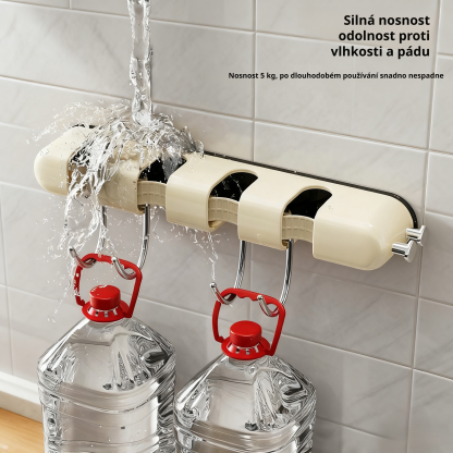 Dopaminový držák na mop s přísavkou z nerezové oceli, bez vrtání