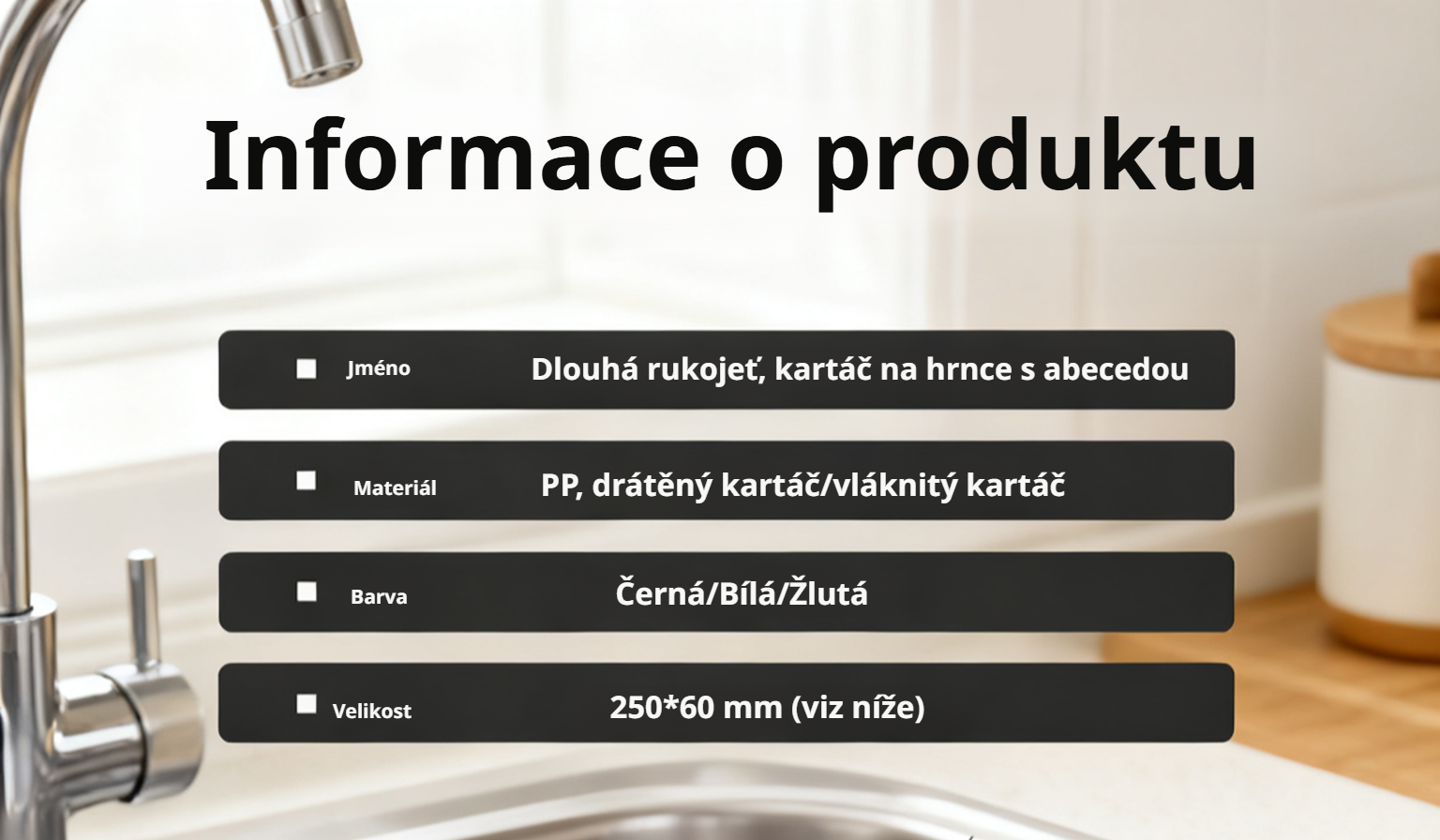 Ekologický kartáč do kuchyně s dlouhou životností