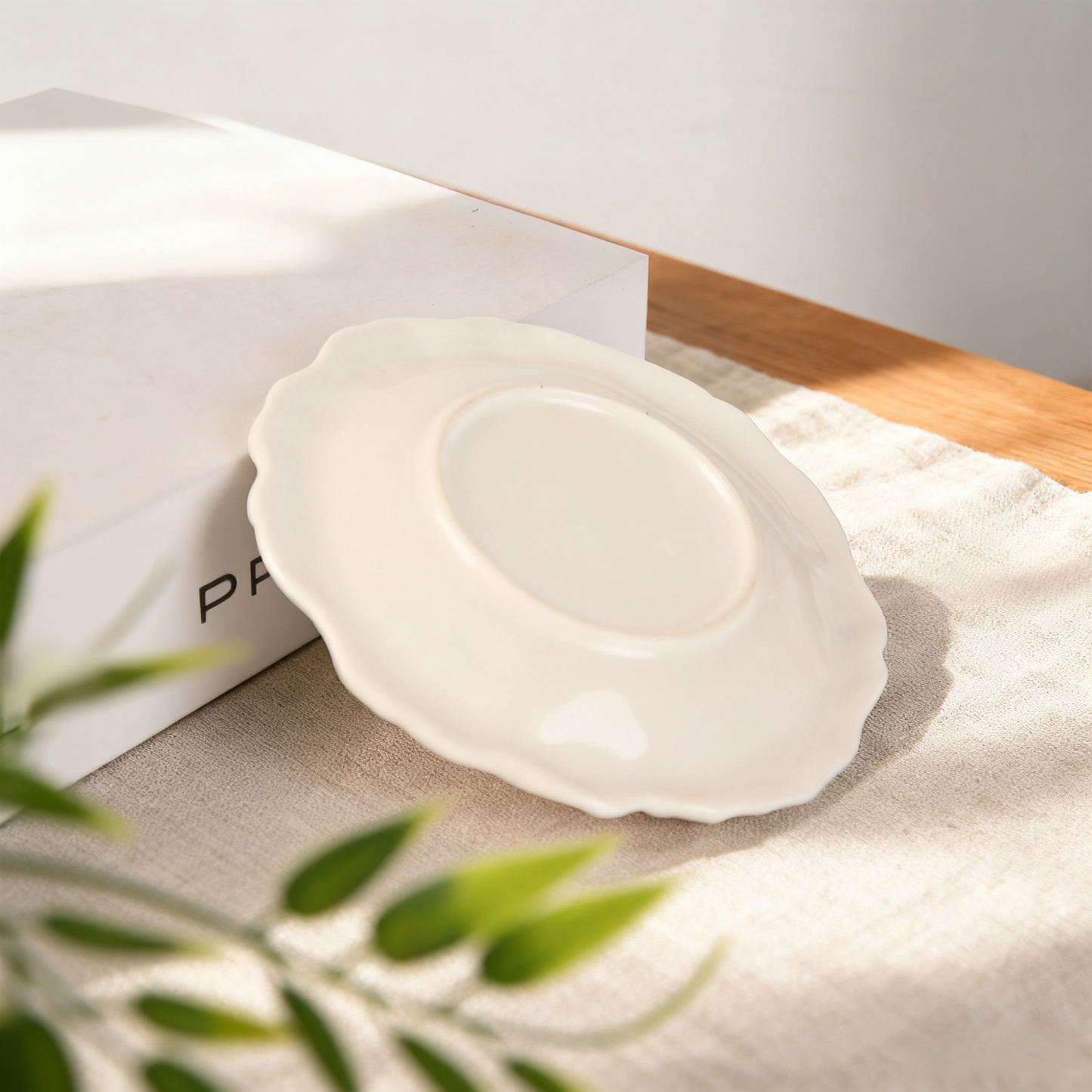 Wabi-sabi keramická kadidelnice s kamenným vzorem