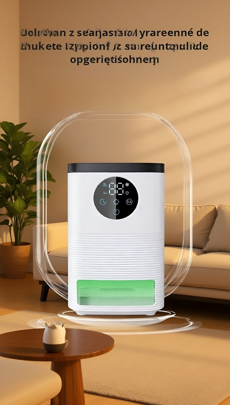 Widok zbliżenia na panel sterowania osuszacza