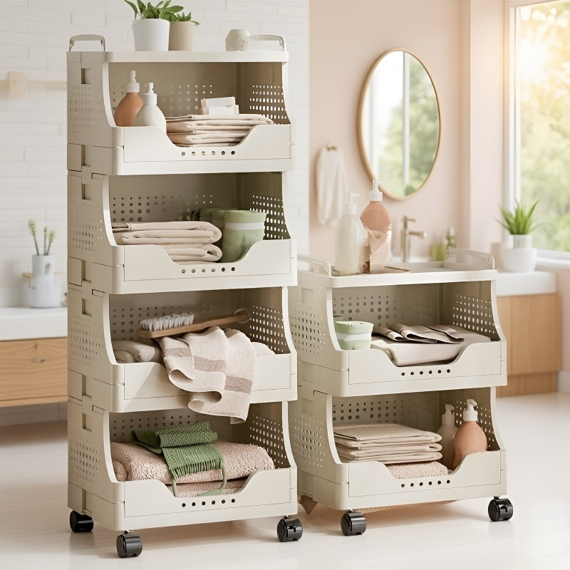 Domowy składany pojemnik na brudne ubrania