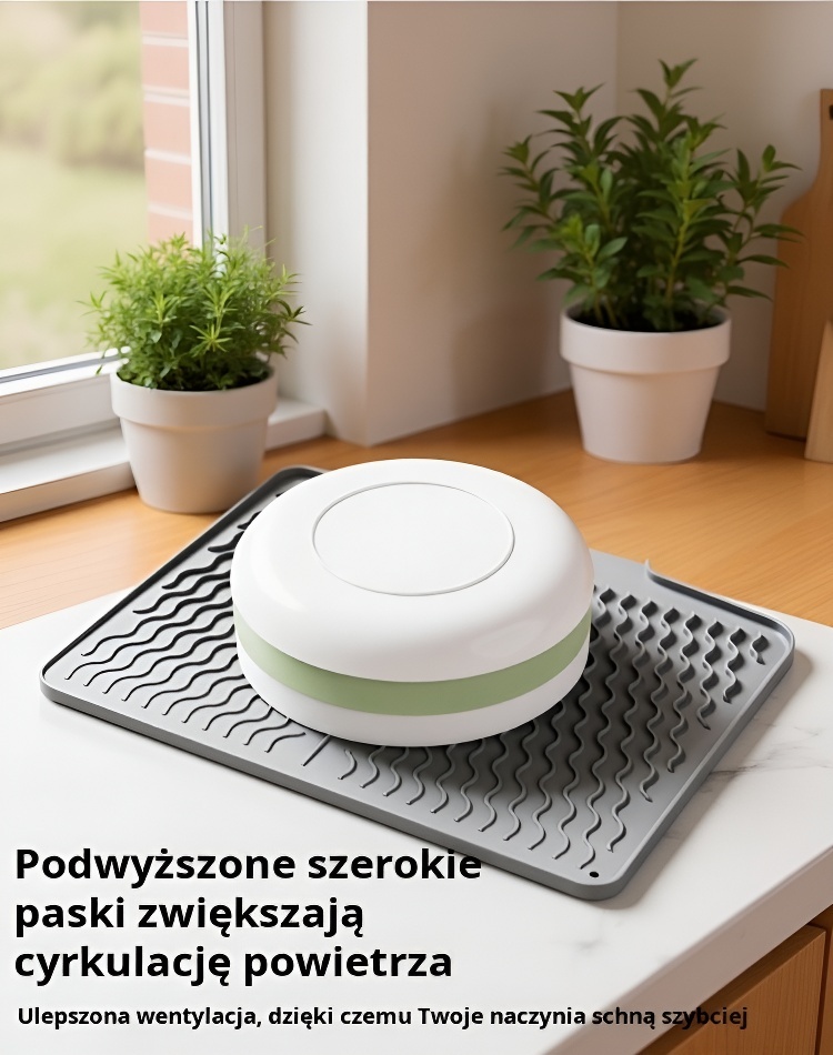 Izolująca ciepło mata silikonowa pod gorące garnki