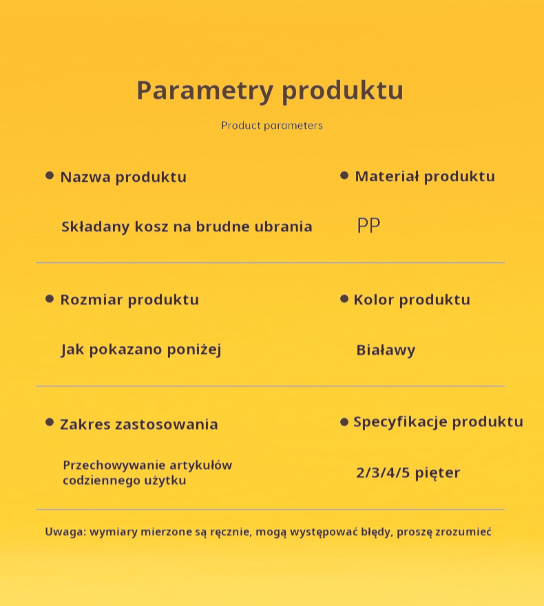 Pojemnik na brudne ubrania oszczędzający miejsce w łazience