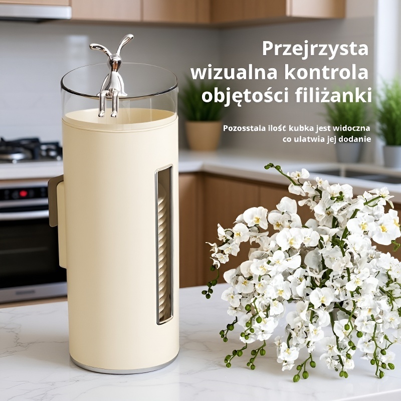  Wieszak na kubki jednorazowe montowany na ścianie, odporny na kurz