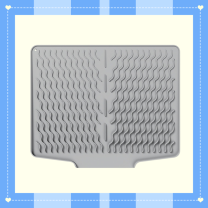 Silikonowa mata do odprowadzania wody, antypoślizgowa i izolująca ciepło do naczyń