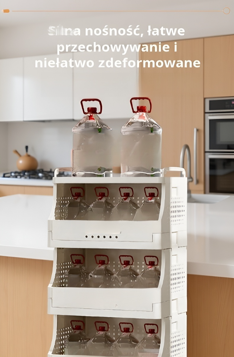 Wytrzymały kosz na pranie z funkcją składania